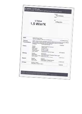 An example of an energy ratings certificate